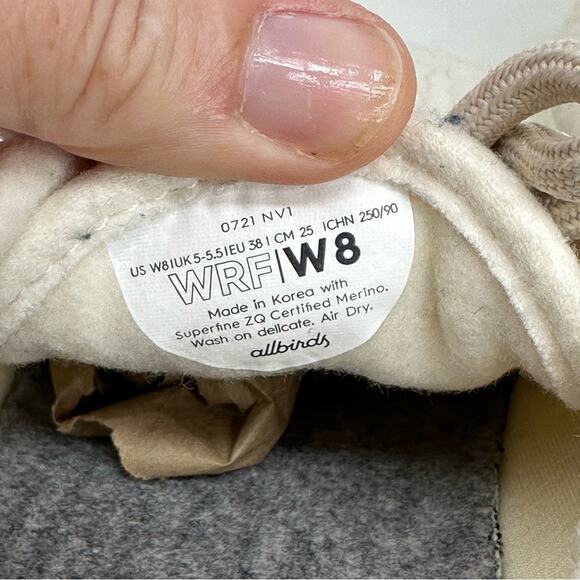 allbirds Woolen Fluffs Sneakers - Cream/White - Picture 8 of 9